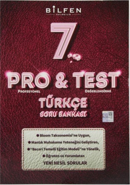 Bilfen Protest 7.sınıf Türkçe Soru Bankası 2023-2024 Müfredat
