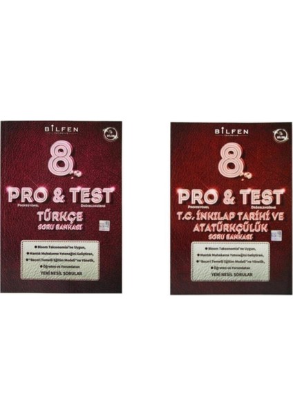 Bilfen 8. Sınıf Protest 2'li Kitap Seti