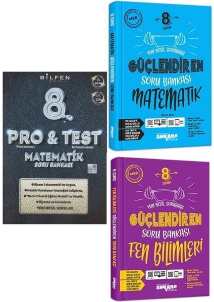 8.sınıf Lgs Bilfen Protest Matematik Sb- Ankara Yay. Mat-Fen Bilimleri Sb.