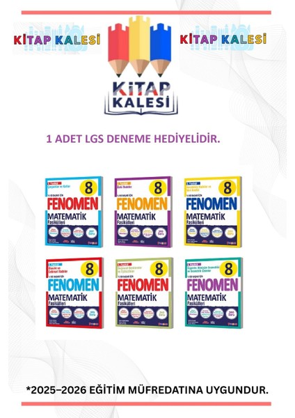 8. Sınıf Fasikül Set Matematik 2025 Güncel Baskı