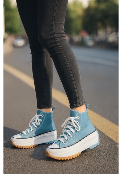 Kadın Genç Kız Çocuk Run Star Canvas Sneaker Spor Ayakkabı