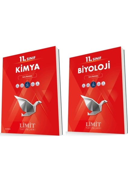 Limit 11. Sınıf Kimya + Biyoloji Soru Bankası Seti 2 Kitap