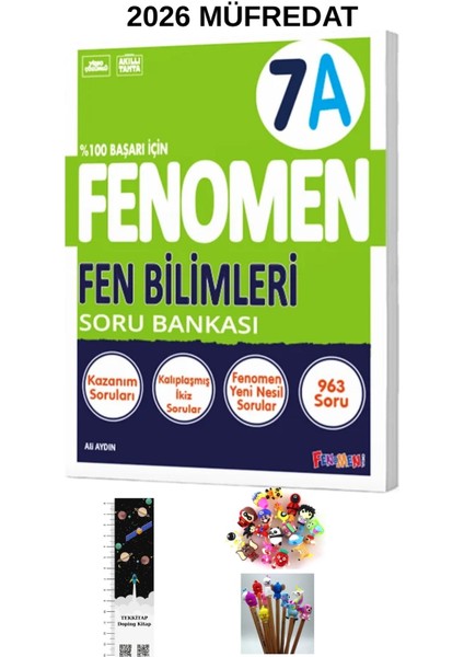 Fenomen 7. Sınıf A Fen Bilimleri Soru Bankası 2026 Müfredat(Uzay A.+ Kalem B.)Yeni Ürün