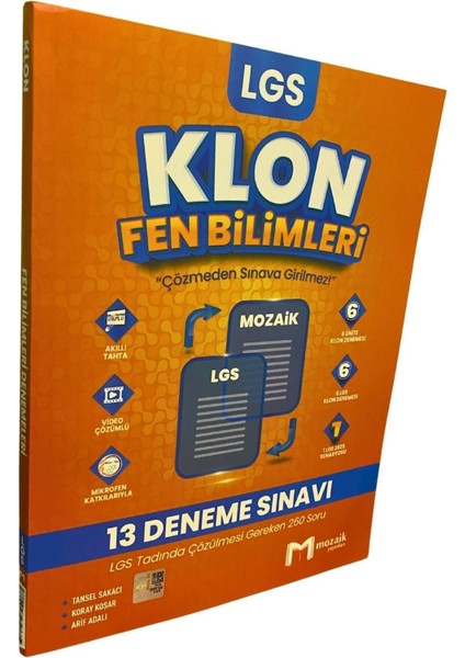 8.sınıf Fen Bilimleri Klon Deneme