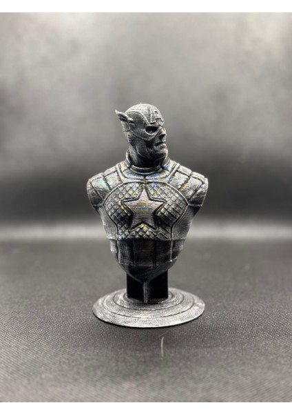 Kaptan Amerika Büst Figürü – 12 cm