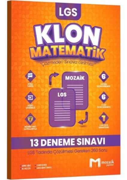 2025 Mozaik Lgs 8.sınıf Klon Matematik Deneme