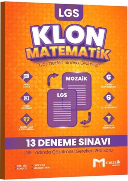 8. Sınıf Lgs Matematik Klon 13 Deneme modelleri