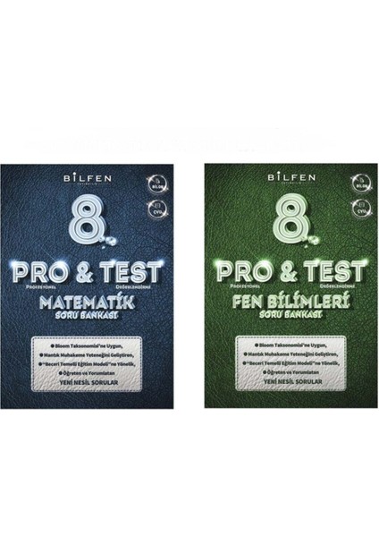 Bilfen Bilimleri 8.sınıf Protest Matematik&fen Bilimleri Soru Bankası Seti