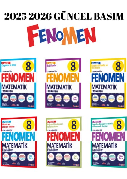 8.sınıf Matematik Fasikülleri 6 Kitap