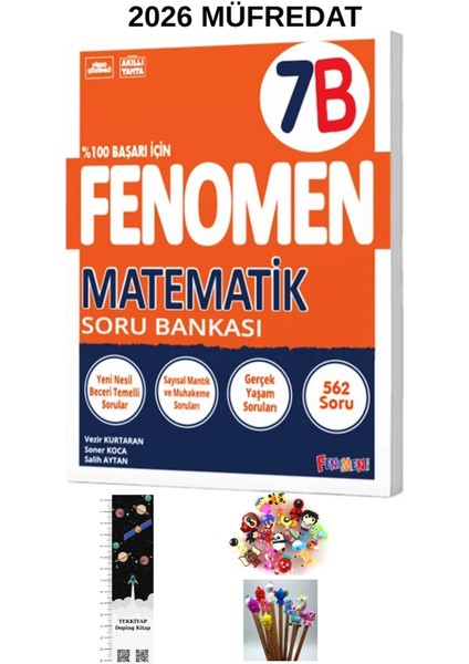 Fenomen 7. Sınıf A-B Matematik Soru Bankası ( 2kitap )2026 Müfredat(Uzay A.+ Kalem B.)Yeni Ürün fırsatları