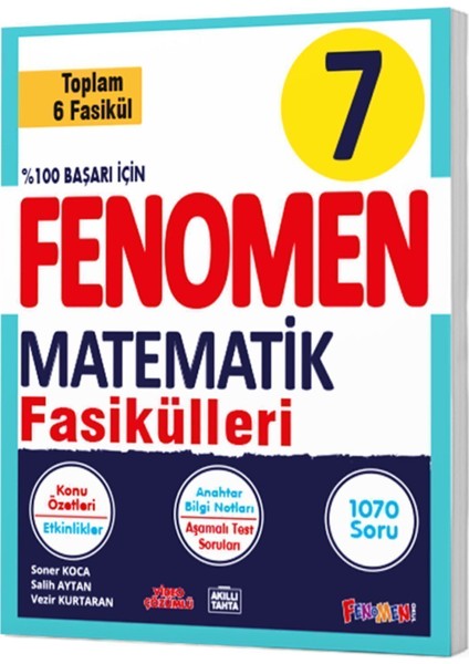 7.sınıf Fenomen Matematik Fasikül Seti (1-2-3-4-5-6. Sayılar)
