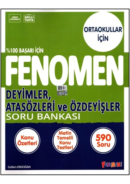 Fenomen 5,6,7 ve 8. Sınıf Deyimler, Atasözleri ve Özdeyişler Soru Bankası (9786257174442)
