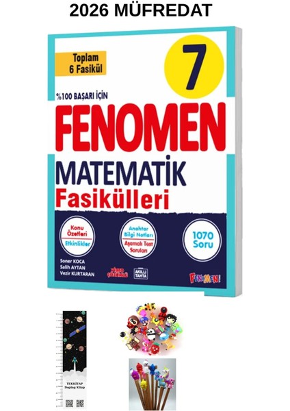 Fenomen 7. Sınıf Matematik Fasikülleri Seti ( 6 Kitapçık )2026 Müfredat(Uzay A.+ Kalem B.)Yeni Ürün