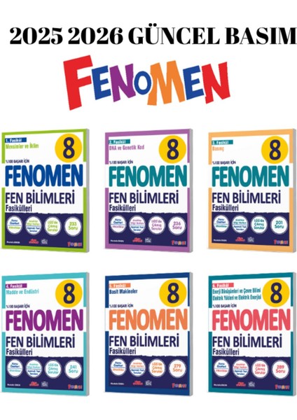 8.sınıf Fen Bilimleri Fasikülleri 6 Kitap