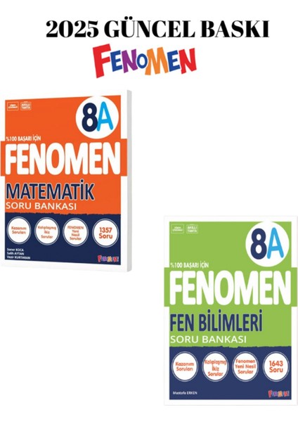 8.sınıf Matematik ve Fen Bilimleri A Soru Bankası