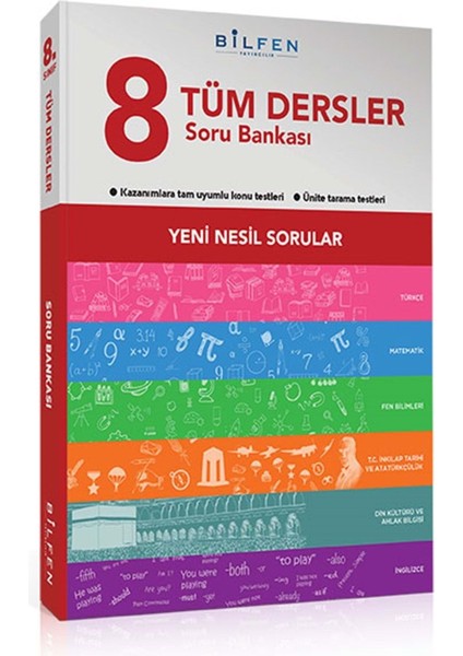 Bilfen 8. Sınıf Tüm Dersler Soru Bankası