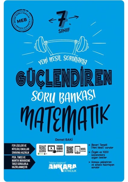 7.sınıf Güçlendiren Soru Bankası Matematik + Güçlendiren 32 Haftalık Kazanım Denemeleri fiyatları