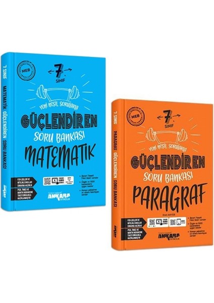 Ankara 7. Sınıf Matematik + Paragraf Güçlendiren Soru Seti 2 Kitap 2023