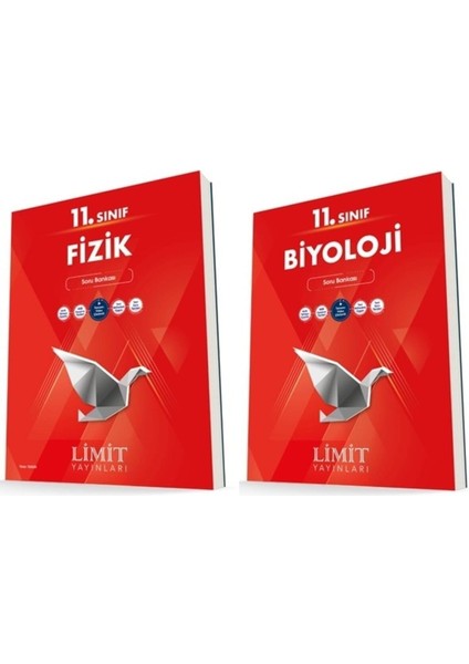 Limit 11. Sınıf Fizik + Biyoloji Soru Bankası Seti 2 Kitap 2023