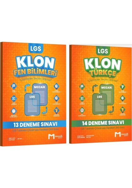 8. Sınıf Lgs Fen Bilimleri ve Türkçe Klon Deneme fiyatları