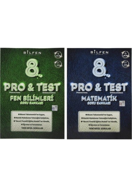 Bilfen 8.sınıf Protest Matematik Fen Soru B. Seti