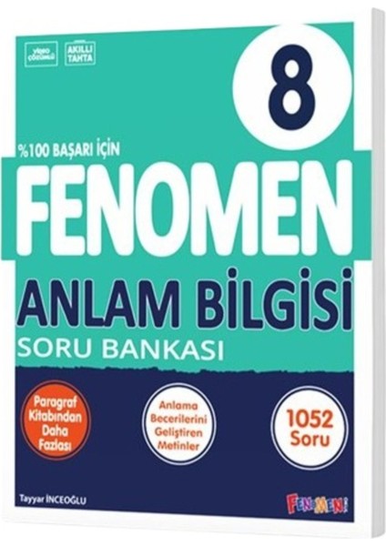 Fenomen Okul 8. Sınıf Anlam Bilgisi Soru Bankası