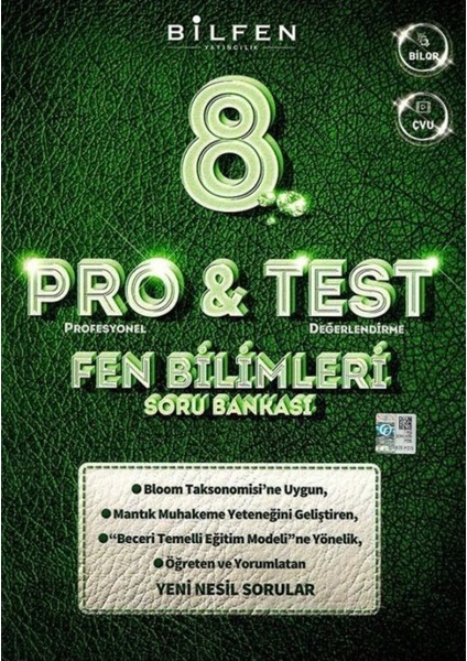 Bilfen Bilimleri 8. Sınıf Fen Bilimleri Protest Soru Bankası Bilfen Bilimleri Yayıncılık