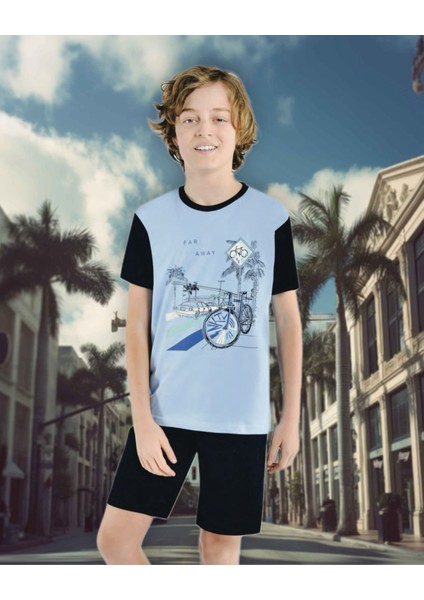 Markası 502 Erkek Çocuk Baskılı Pijama Takımı