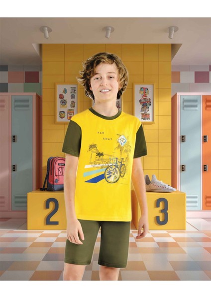 Markası 502 Erkek Çocuk Baskılı Pijama Takımı