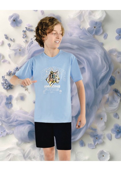 Markası 505 Erkek Çocuk Baskılı Pijama Takımı