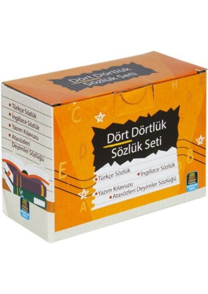 Dört Dörtlük Sözlük Seti Abc Ilk ve Orta Öğretim Tdk Uyumlu (4 Kitap Kutulu) fiyatları
