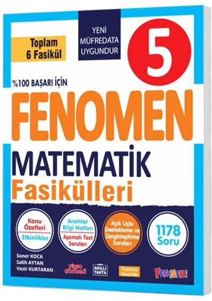 Fenomen 5. Sınıf Matematik Konu Özetli Soru Bankası Fasikülleri 6 Fasikül
