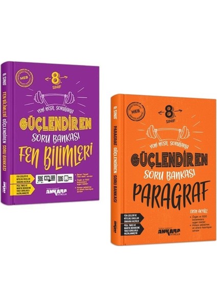 Ankara 2025 8. Sınıf Paragraf Fen Bilimleri Güçlendiren Soru Seti 2 Kitap