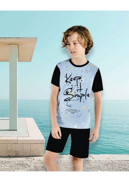 Markası 501 Erkek Çocuk Baskılı Pijama Takımı