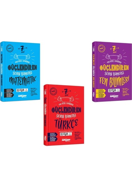 Ankara 2025 7. Sınıf Matematik Türkçe Fen Güçlendiren Soru Bankası Seti