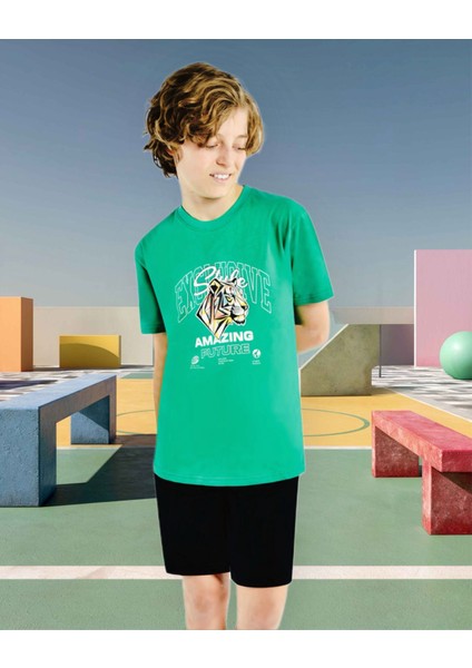 Markası 505 Erkek Çocuk Baskılı Pijama Takımı