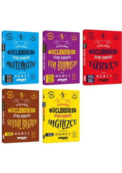 Ankara 2025 5. Sınıf Matematik + Fen Bilgisi + Türkçe + Sosyal Bilgiler + Ingilizce Güçlendiren Soru