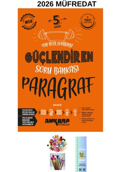Ankara Güçlendiren 5. Sınıf Paragraf Soru Bankası (Tırtıl A.+Kalem Başlğı )2026 Maarif Modeli fiyatları