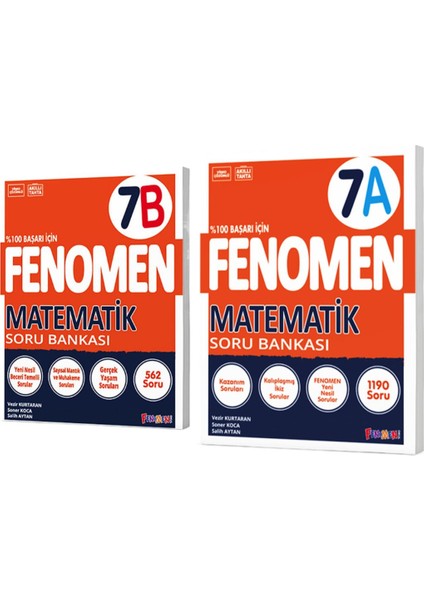 Fenomen 7. Sınıf Matematik A+ B Soru Bankası