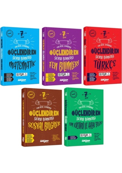 Ankara 7. Sınıf Güçlendiren 5'li Soru Bankası Seti 2021
