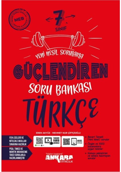Ankara 7. Sınıf Güçlendiren 5'li Soru Bankası Seti 2021 fiyatları