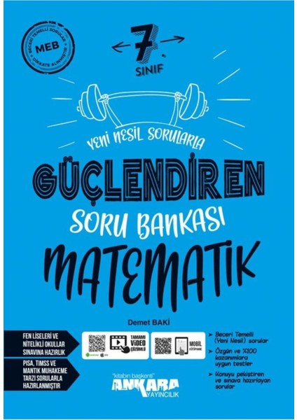 Ankara 7. Sınıf Güçlendiren 5'li Soru Bankası Seti 2021 modelleri