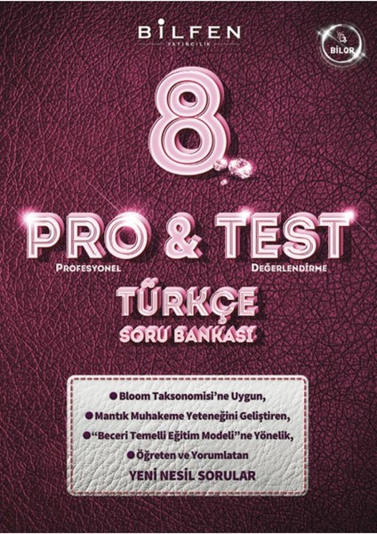 Bilfen Bilimleri 8. Sınıf Türkçe Protest Soru Bankası Bilfen Bilimleri Yayıncılık