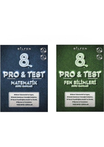 Bilfen Bilimleri 8.sınıf Protest Matematik&fen Bilimleri Soru Bankası Seti