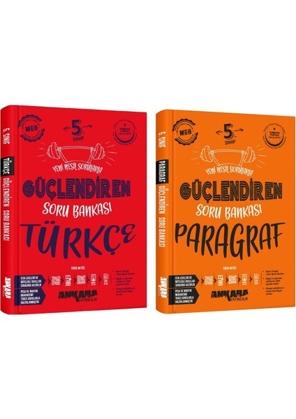 Ankara 2025 5. Sınıf Türkçe + Paragraf Güçlendiren Soru Bankası Seti 2 Kitap Güncel Müfredat