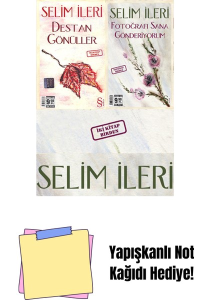 Destan Gönüller & Fotoğrafı Sana Gönderiyorum (Cep Boy) + Yapışkanlı Not Kağıdı