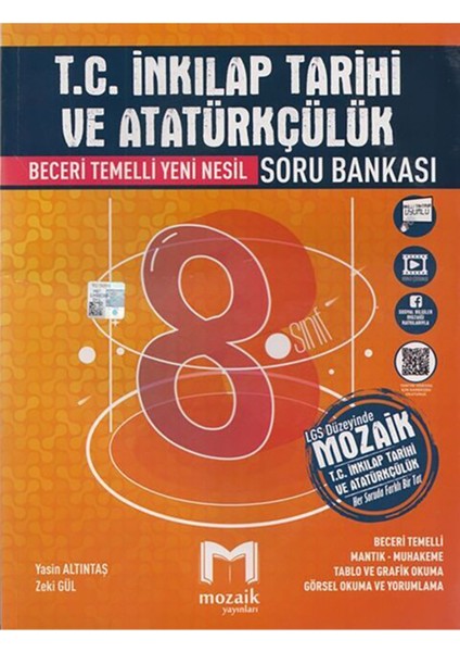 8.sınıf Mozaik Soru Bankası Inkılap Tarihi fiyatları
