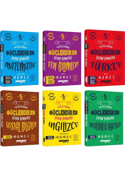 Ankara 2025 5. Sınıf Matematik + Fen Bilgisi + Türkçe + Sosyal Bilgiler + Ingilizce + Din Kültürü Gü
