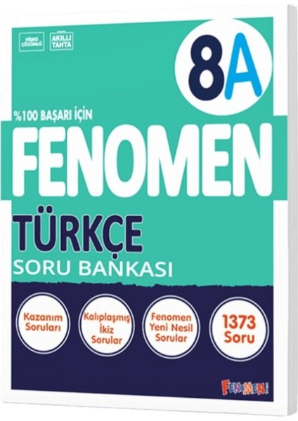 Fenomen Okul 8. Sınıf Türkçe Soru Bankası A Yeni Nesil Kolay