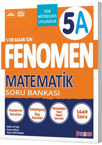 5. Sınıf Matematik A Fenomen Soru Bankası Fenomen Yayınları